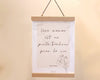 Idée cadeau pour la fête des mères affiche offerte citation avec porte affiche en bois