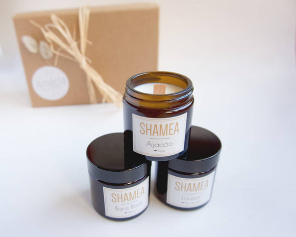 Coffret cadeau 3 bougies découverte