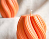 Bougie cadeau orange originale zoom mèche en coton française