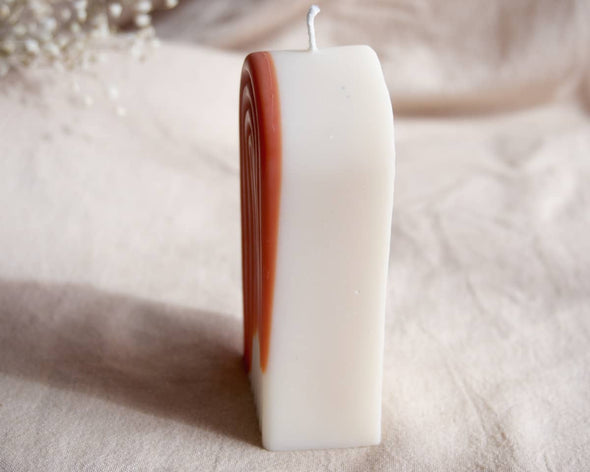 Bougie originale artisanale ekru française et naturelle