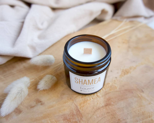 Bougie fleur de coton naturelle