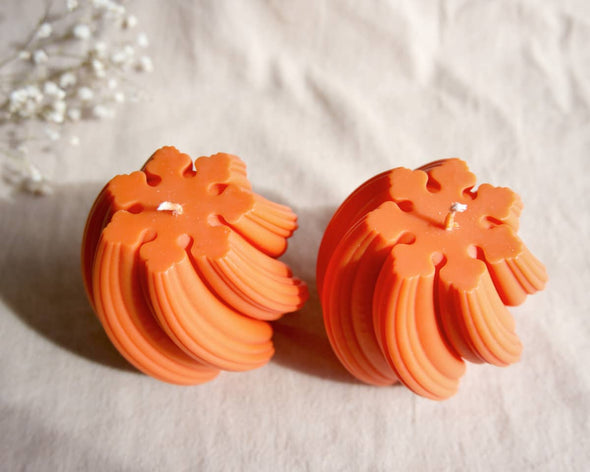 Bougie française naturelle végétale très originale orange