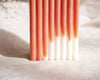 Bougie originale naturelle artisanale arche blanche orange