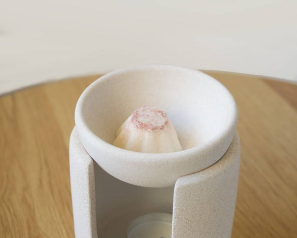 Bruleur fondant parfumé design et original blanc