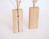 Soliflore en bois et bouquet fleurs séchées décoration murale artisanale