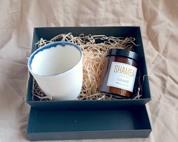 Coffret cadeau bougie + mug - LE MOMENT LECTURE