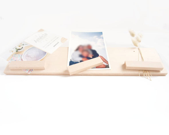 Porte photos aimanté pense-bête mémo mural artisanal