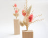 fleurs sechees roses decoration murale originale