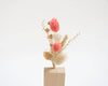 fleurs sechees tendance deco murale cache-pot en bois