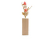 fleurs sechees deco murale avec pot en bois artisanal