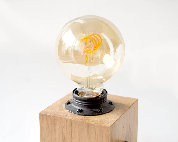 Lampe salon déco zoom ampoule style industriel