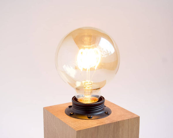 Lampe design style industriel zoom ampoule