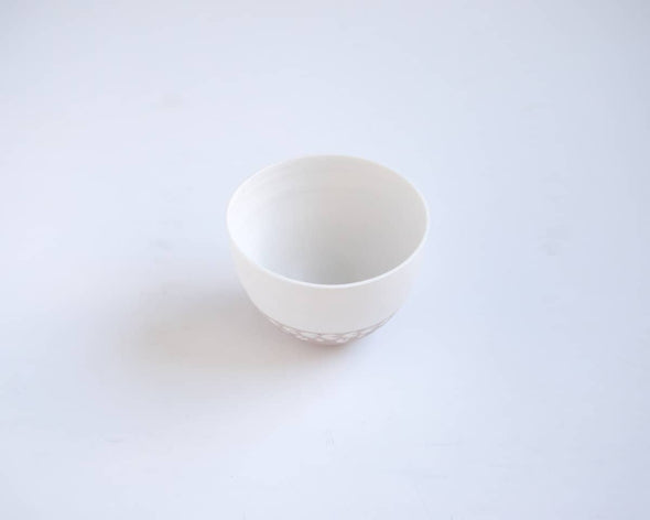 Bol unique créatrice francaise en porcelaine ceramique tendance beige et blanc