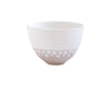 Bol petit-déjeuner porcelaine céramique artisanal beige et blanc fabrique en France