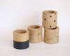 Collection cache-pots design originaux artisanaux ronds en bois décoratifs