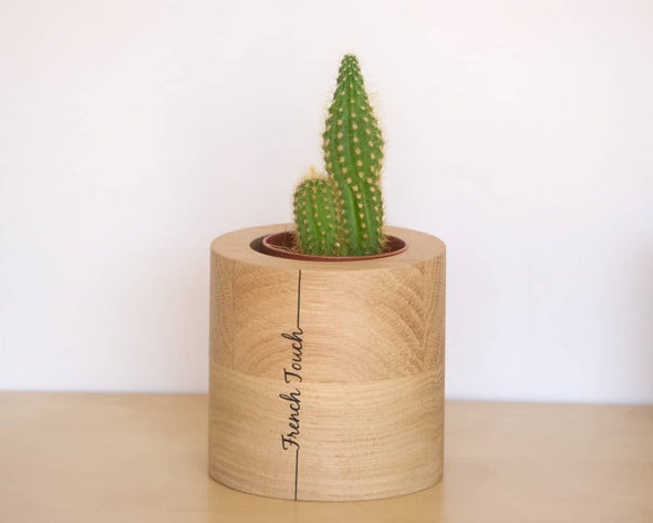 Cache-ot design original en bois rond french touch artisanal made in France par my cosy home