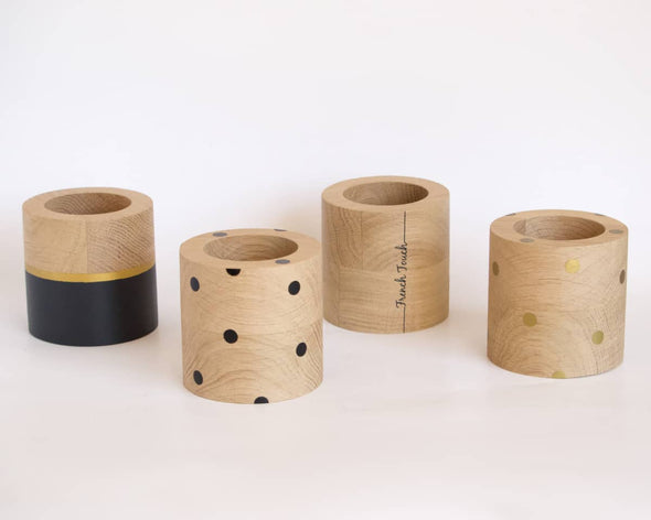 Cache-pots design artisanaux par my cosy home ronds en bois déco d'intérieur 