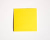 Carte décorative murale verso jaune papier cartonné fait-main Amandine Gaubert