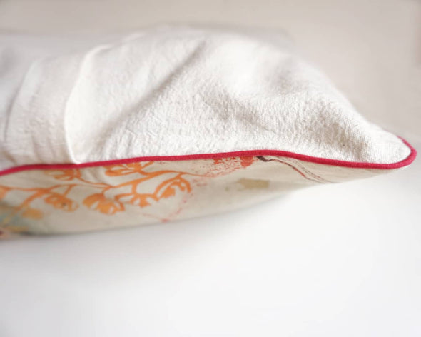 Housse coussin originale tissu coton recyclé upcycling marque française Happé