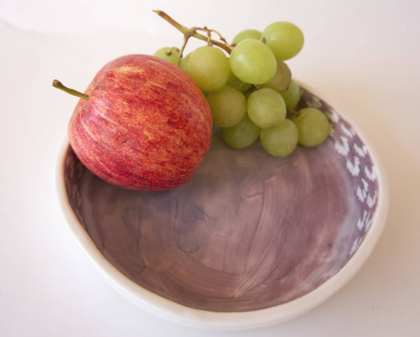 Petite assiette décorative en porcelaine élégante fait-main plateau de fruits