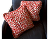 Coussins déco salon en coton recyclé fait main par Patate Studio