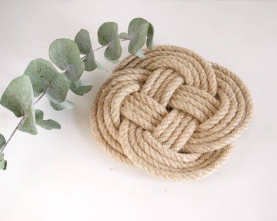 Dessous de plat artisanal unique original décoration marine  créatrice La Vie en Noeud