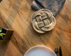 Dessous de plat naturel artisanal en cordes en chanvre fabriqué en Bretagne décoration de table pratique