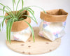Panières de rangement en tissu duo décoration maison en cache-pots pour plantes