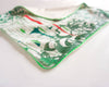 Housse de coussin 50x50 cm verte imprimée originale moderne zoom coin