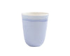 Mug original tendance en porcelaine bleu clair fait-main made in France