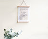 Porte affiche déco en bois moderne design création artisanale my Cosy Home