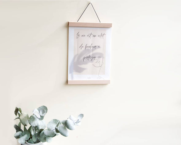 Porte affiche déco en bois moderne design création artisanale my Cosy Home