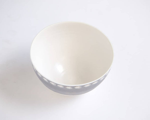 Bol céramique porcelaine design zoom intérieur blanc