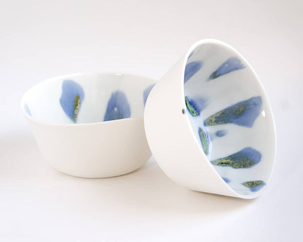 Bol petit-déjeuner original en porcelaine fait-main made in France
