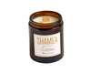 Bougie naturelle artisanale parfumée au bois d'olivier cire de soja Shamea