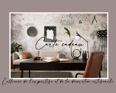 Carte cadeau conseils déco et architecture partenariat exclusif amecla X Sigrid architecture