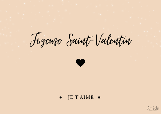 Carte Saint-Valentin gratuite