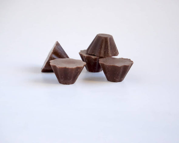 Collection tartelettes à faire fondre parfumées chocolat, fait-main en France marque l'Atelier KUMA