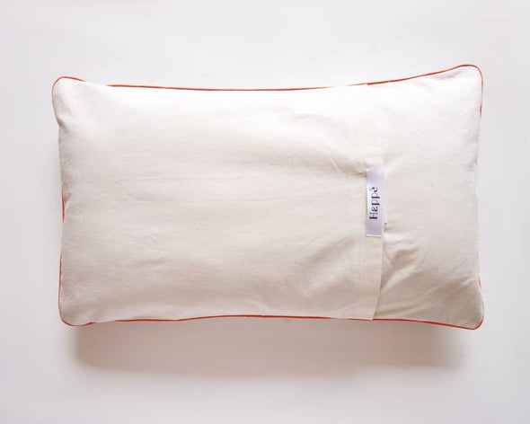 Housse de coussin déco 30x50 cm verso écru en coton