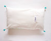 Housse de coussin artisanale déco à pompons verso écru création artisanale happé
