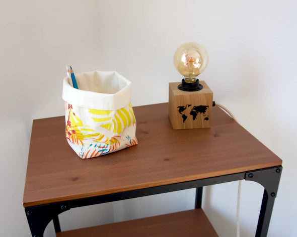 Panier de rangement unique artisanal décoration vide-poches sur étagère