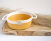 Corbeille de rangement pour décoration salon ou chambre, fait à la main 100% naturel en cordes de coton