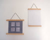 Portes affiches en bois suspendus déco murale fait-main made in France