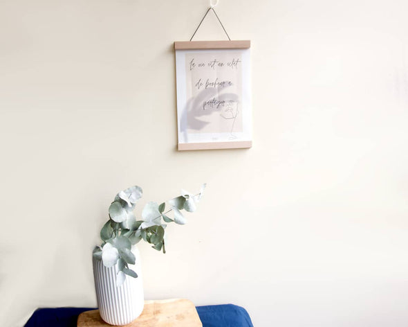 Décoration murale support pour affiches et posters en bois fabrication artisanale My Cosy Home