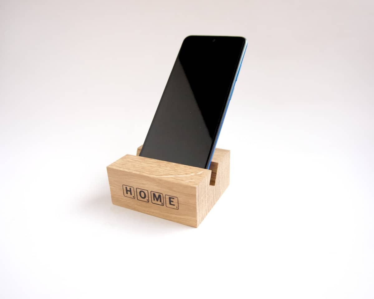 Support de mobile en bois