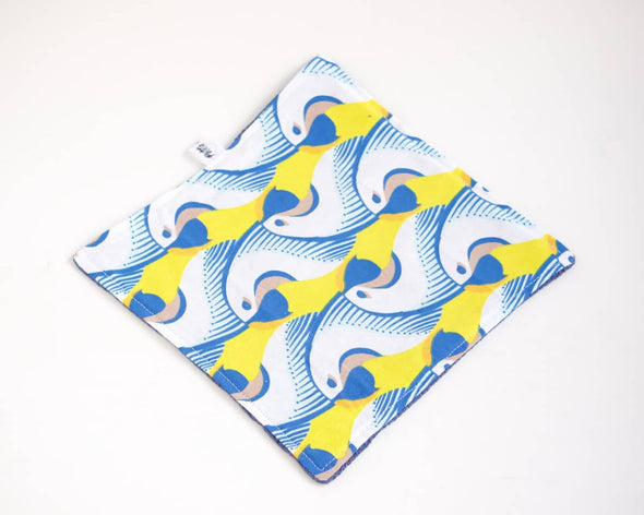 Serviette de table carré en tissu zéro déchet réutilisable fait-main et made in France Petite Marie Créatrice